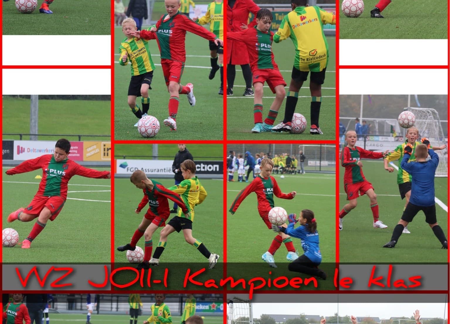 VVZ Jo11-1 ongeslagen kampioen in de 1e klasse
