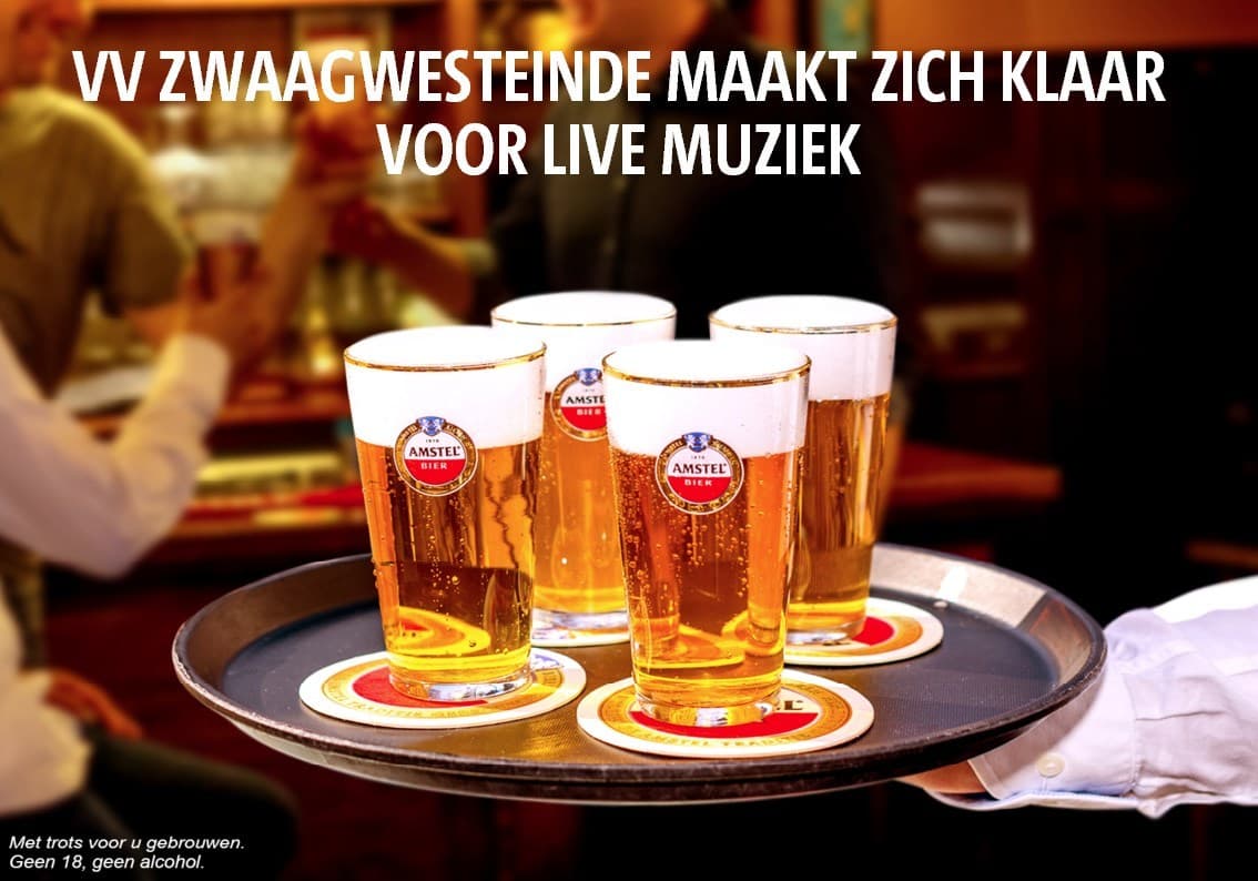Zaterdag live muziek na de laatste competitiewedstrijd