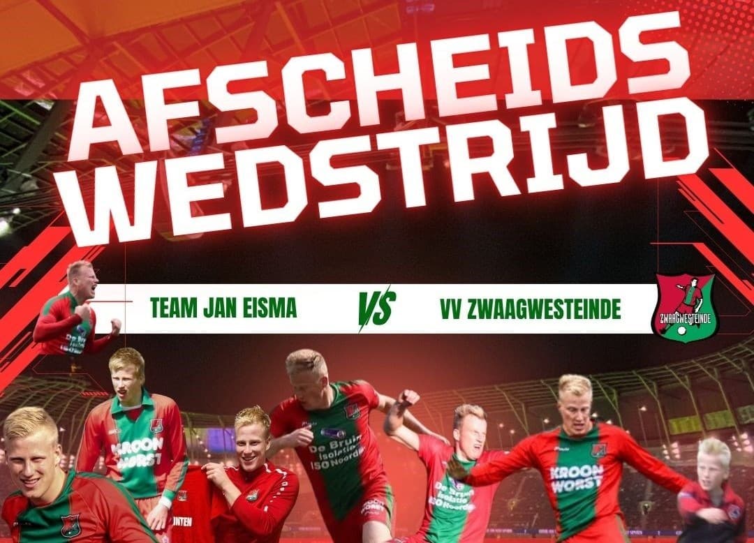 Afscheidswedstrijd Jan Eisma - vrijdag 19 juni
