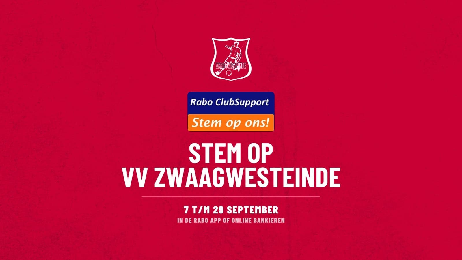 Rabo ClubSupport is begonnen, en wij doen mee